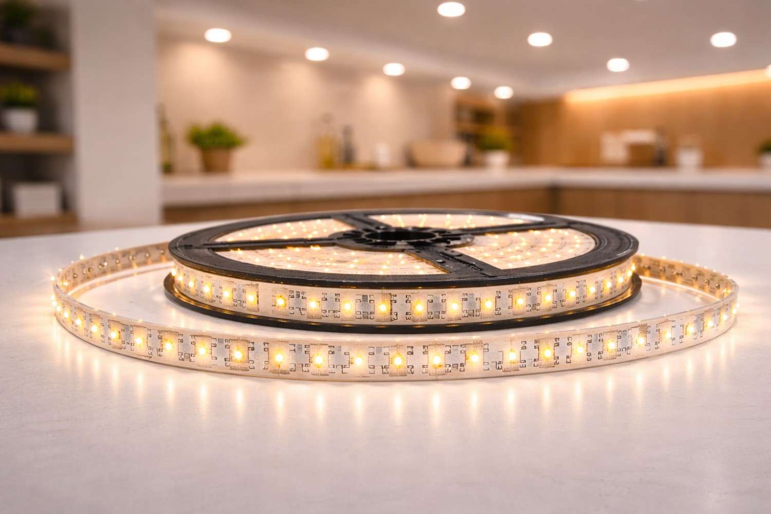 ریسه نواری تک رنگ 24 ولت با تراکم 240