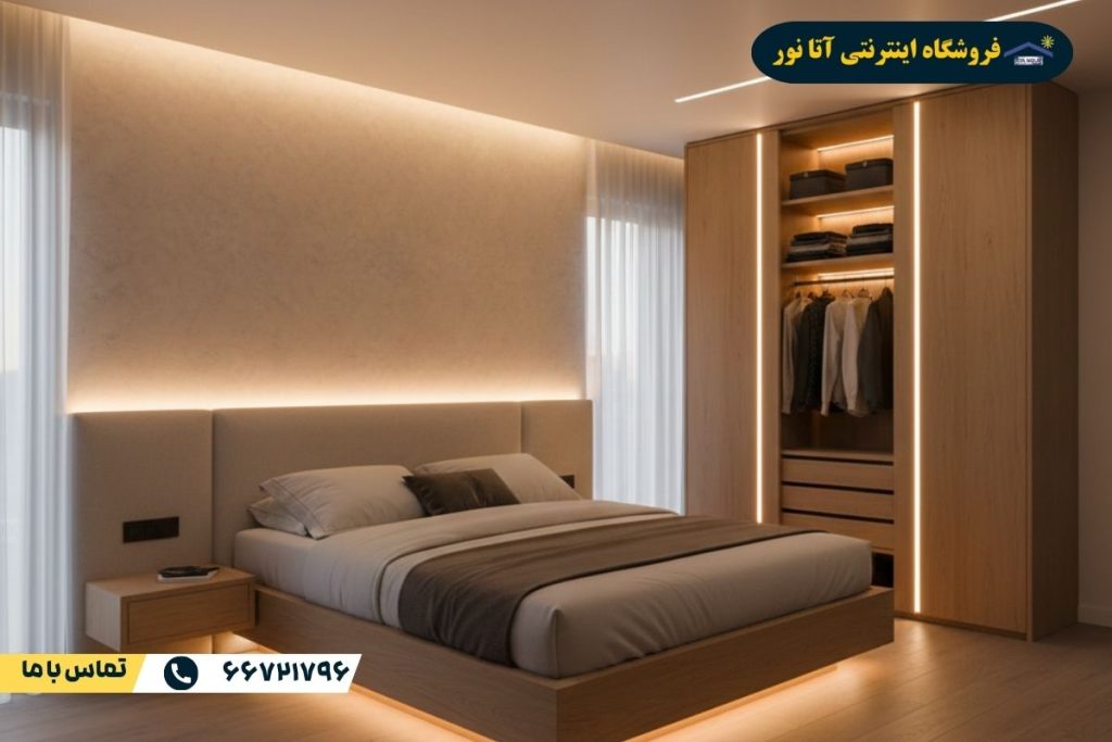 نور مخفی اتاق خواب